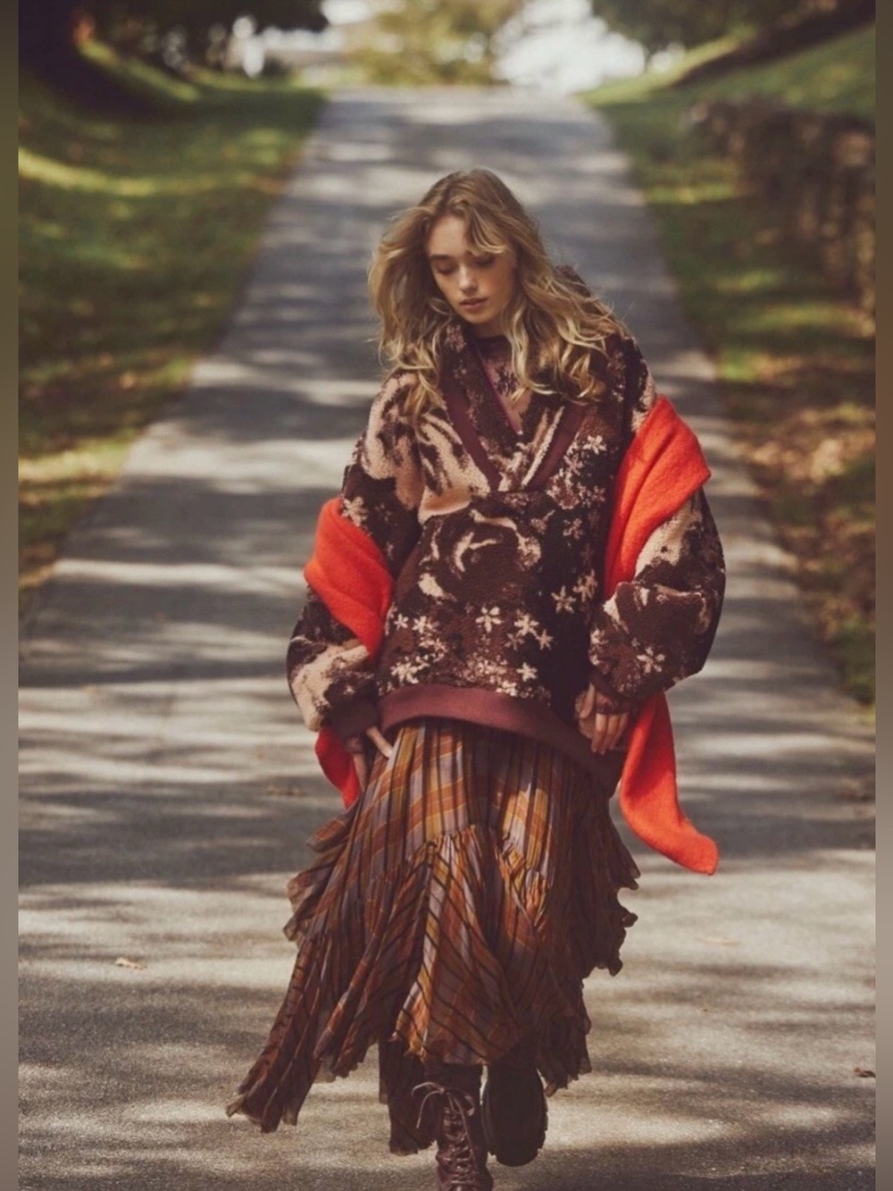 Free People Rosie Printed Sherpa Jacket